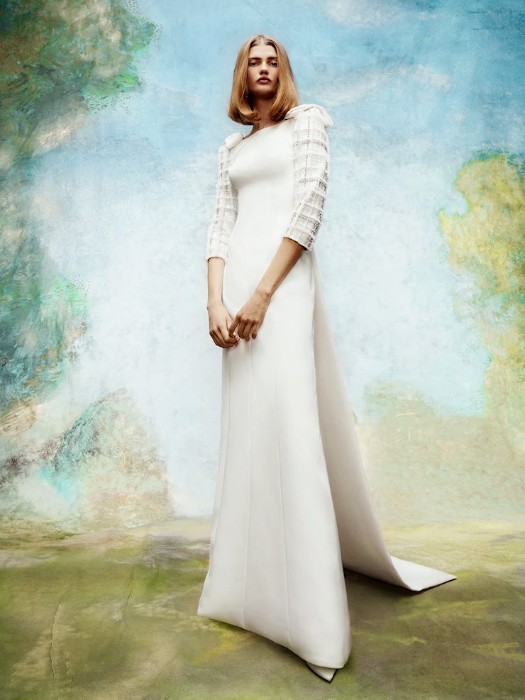 【VIKTOR & ROLF】BOW VOLANT DRESS Viktor & Rolf - Cascading Back Volant Bow Dress | Le Jour
